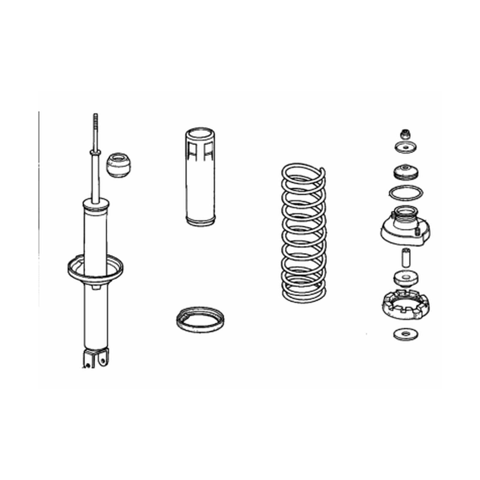 Honda Accord 1986 Rear Left Shock Absorber product image
