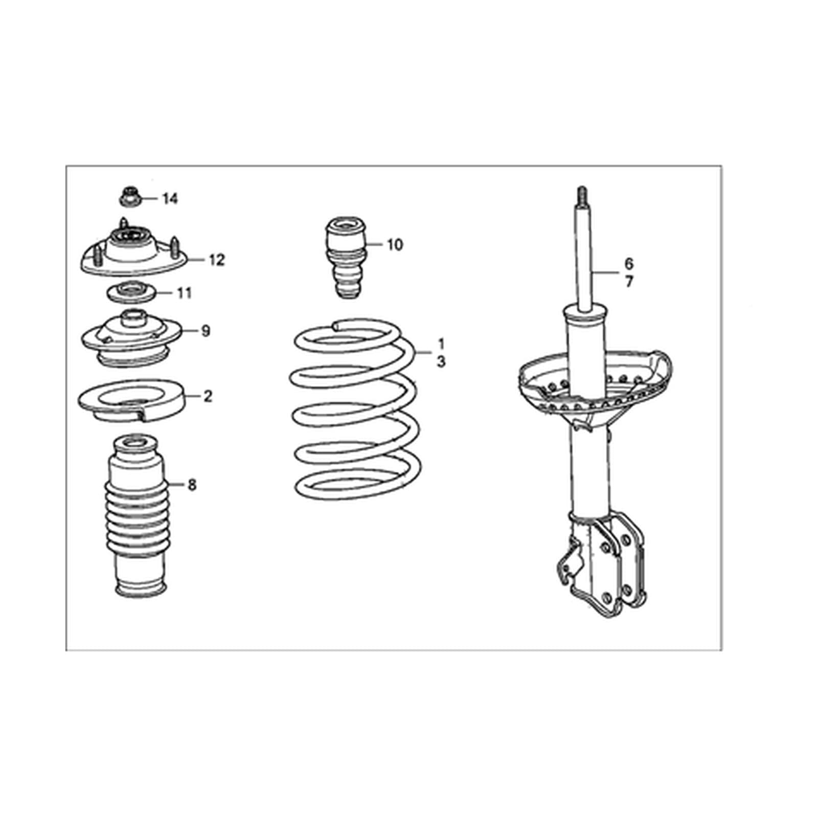 Honda Odyssey 2007 Front Shock Absorber product image