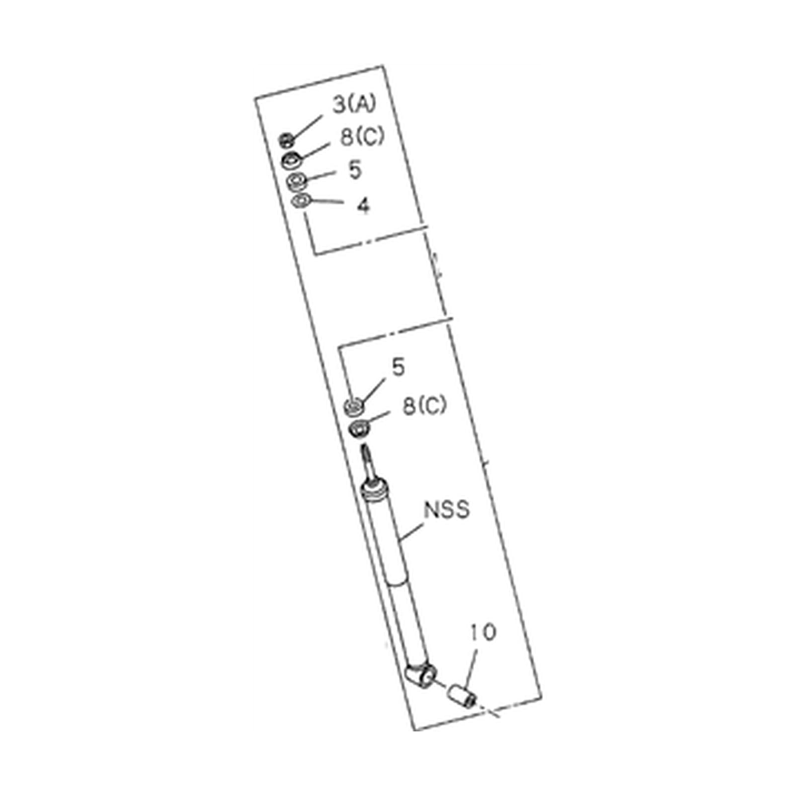 Honda Passport 1996-1997 Rear Shock Absorber product image