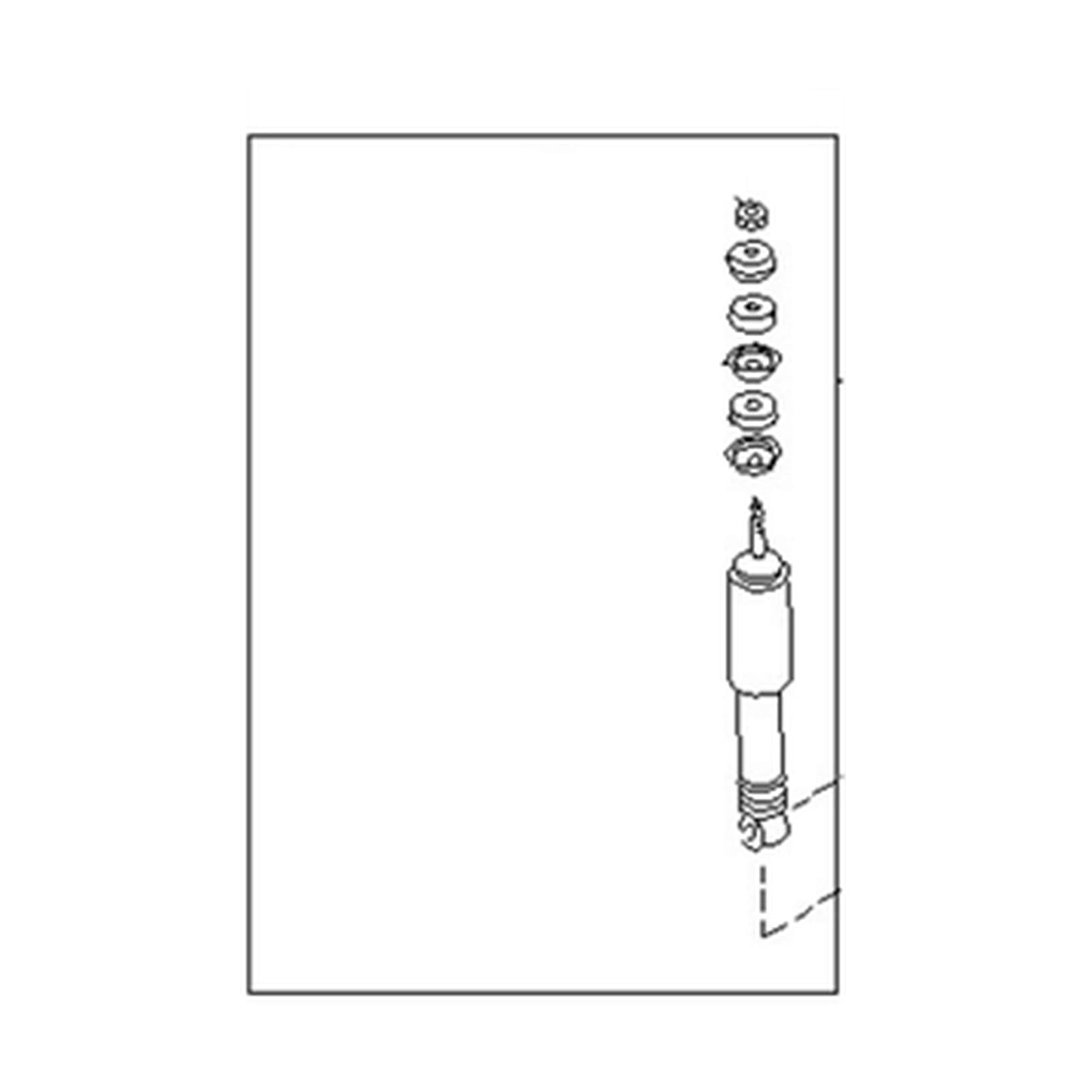 Nissan 720 Pickup 1982-1984 Front Left Shock Absorber product image