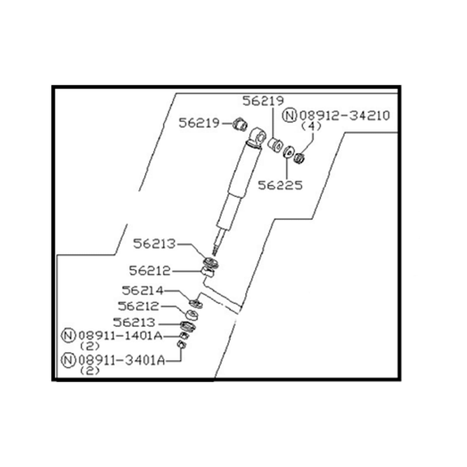 Nissan 720 Pickup 1983-1986 Rear Shock Absorber product image