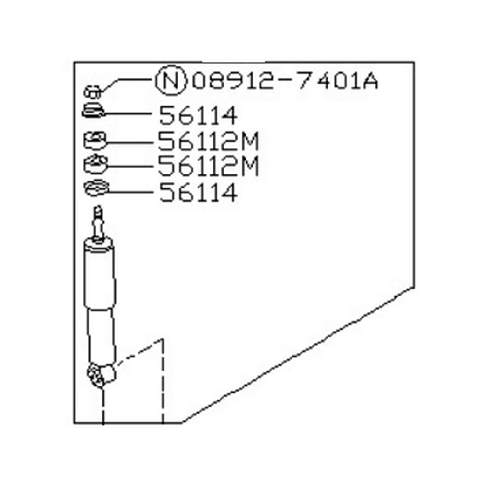 Nissan Hardbody Pickup (D21) 1988-1994 Front Left Shock Absorber product image
