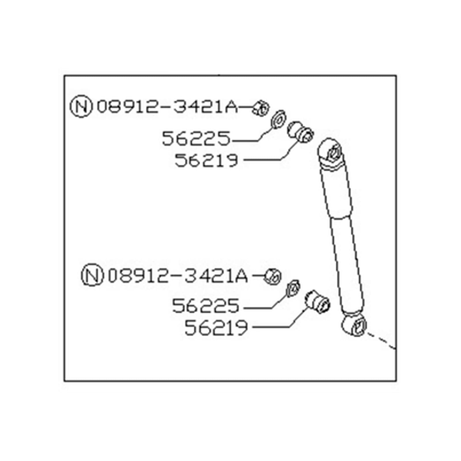 Nissan Hardbody Pickup (D21) 1988-1994 Rear Shock Absorber product image