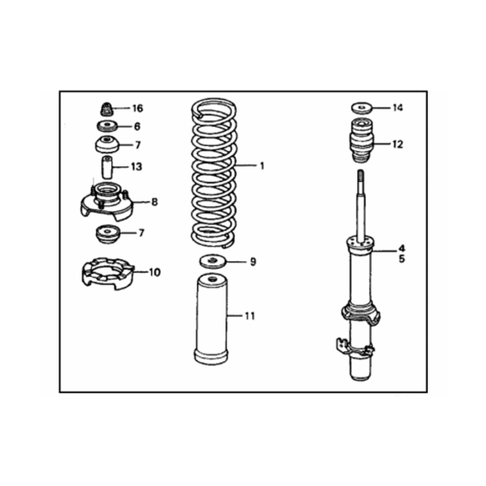 Honda Accord 1990-1993 Front Shock Absorber product image