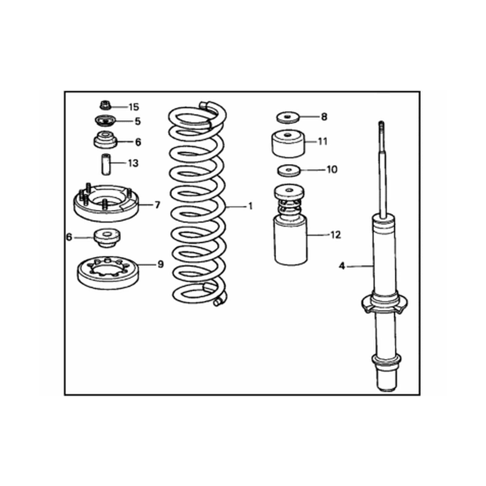 Honda Accord 2000-2002 Front Left Shock Absorber product image