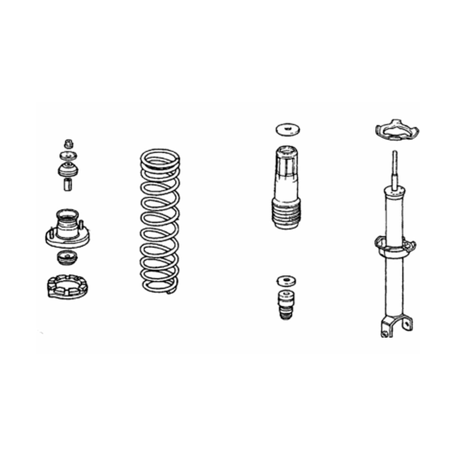 Honda Accord 1990 Rear Right Shock Absorber product image