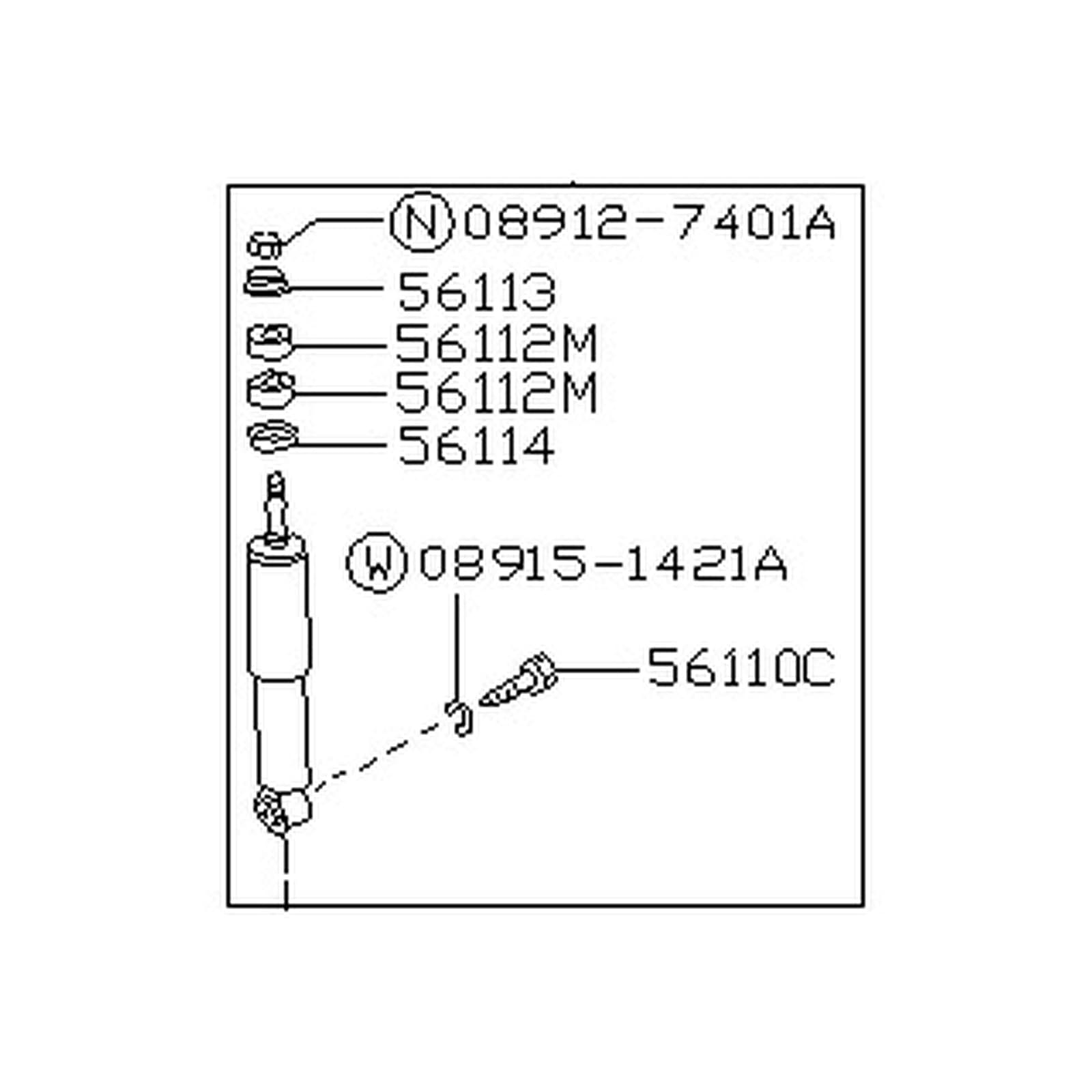 Nissan Pathfinder 1994-1995 Front Left Shock Absorber product image