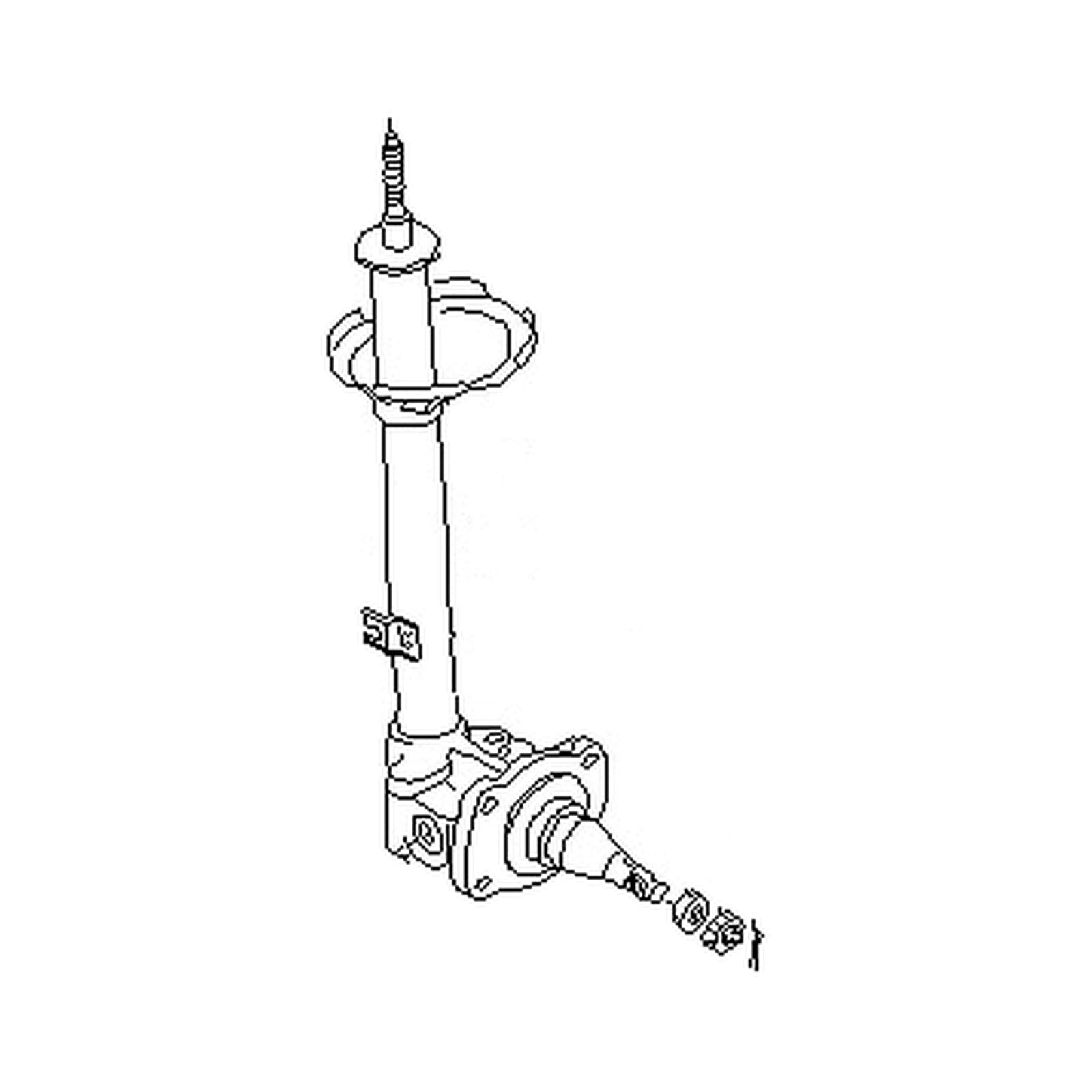 Nissan Pulsar NX 1987-1990 Rear Left Shock Absorber product image