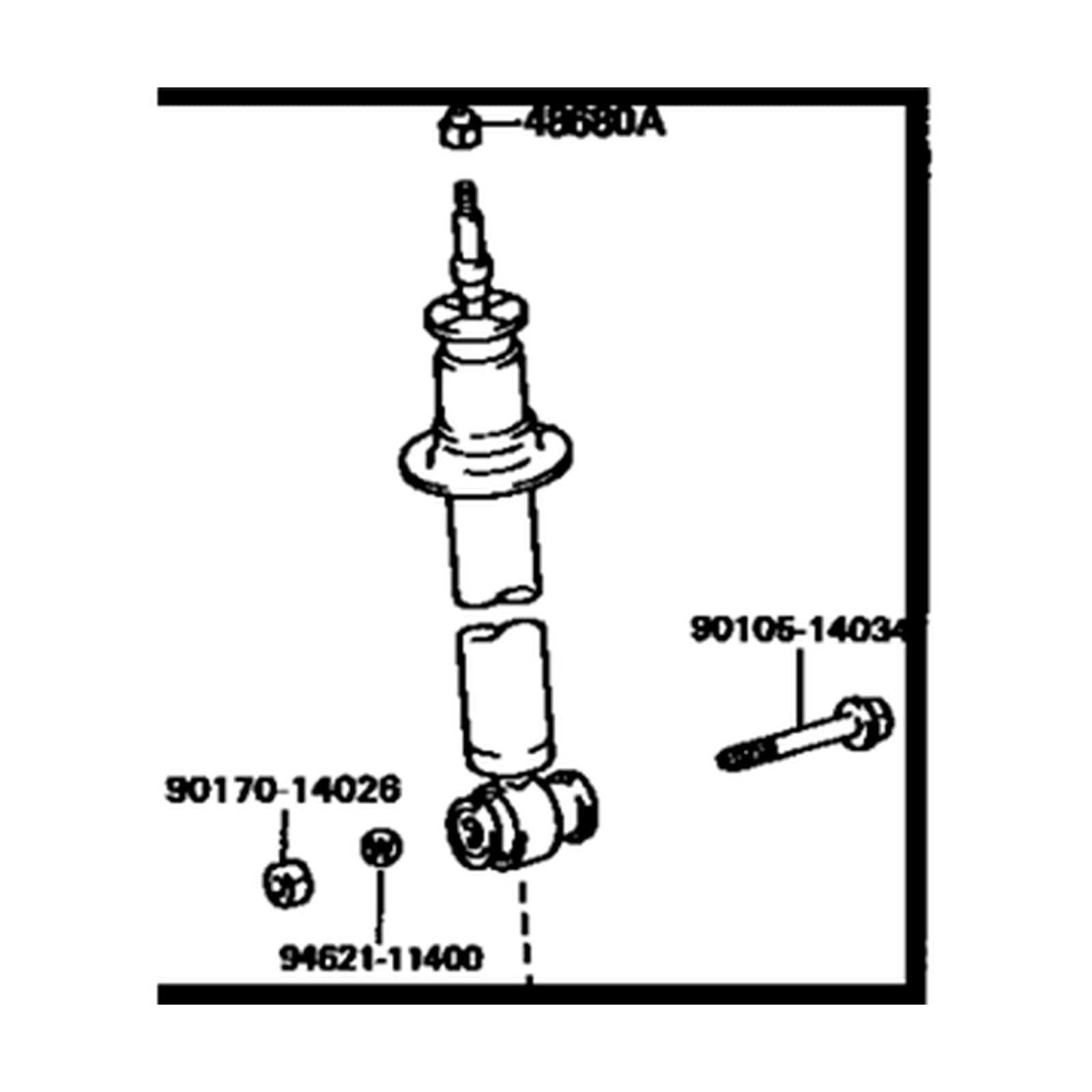 Toyota Supra 1990-1992 Front Left Shock Absorber product image