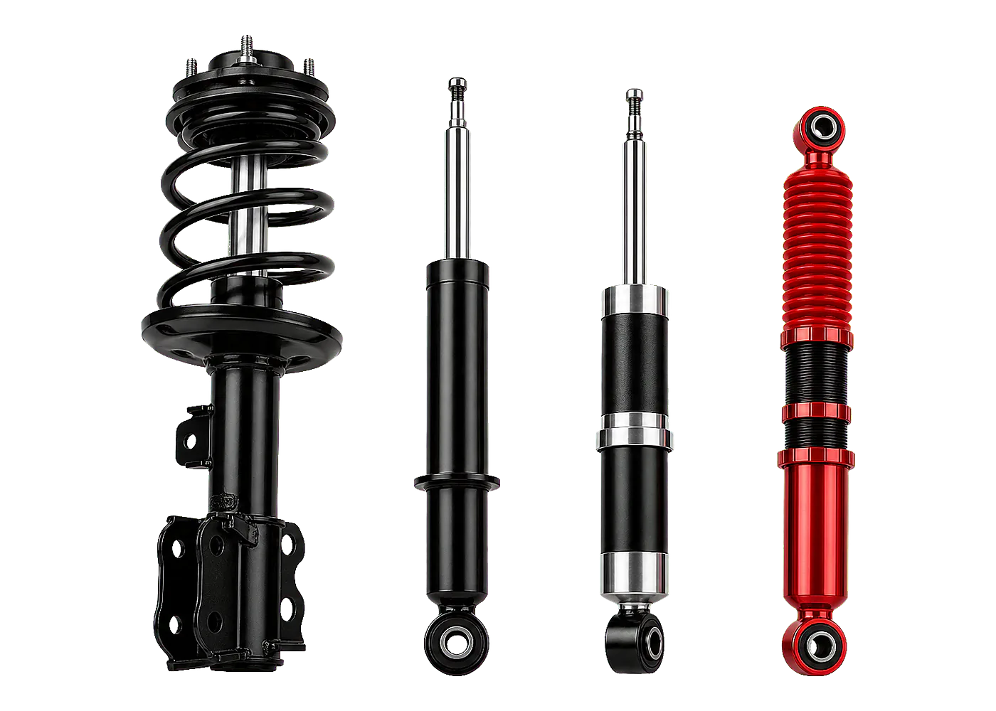 DuraAxle complete strut and shock absorber product lineup