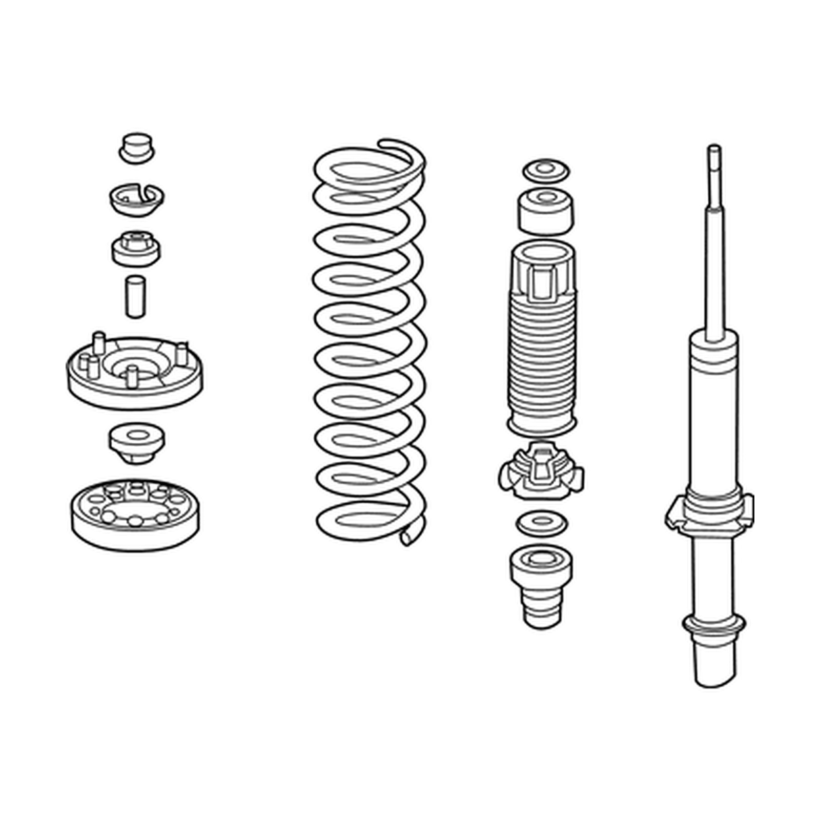Front Right shock absorbers for Honda Accord Hybrid OEM 51601-SDR-A02