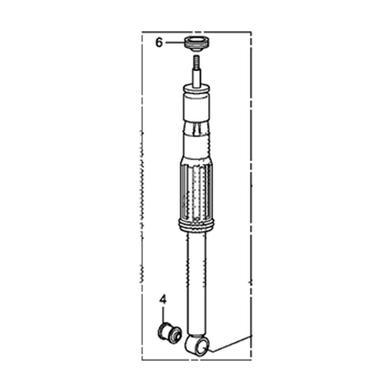 Rear shock absorbers for Honda Insight OEM 52610-TM8-408