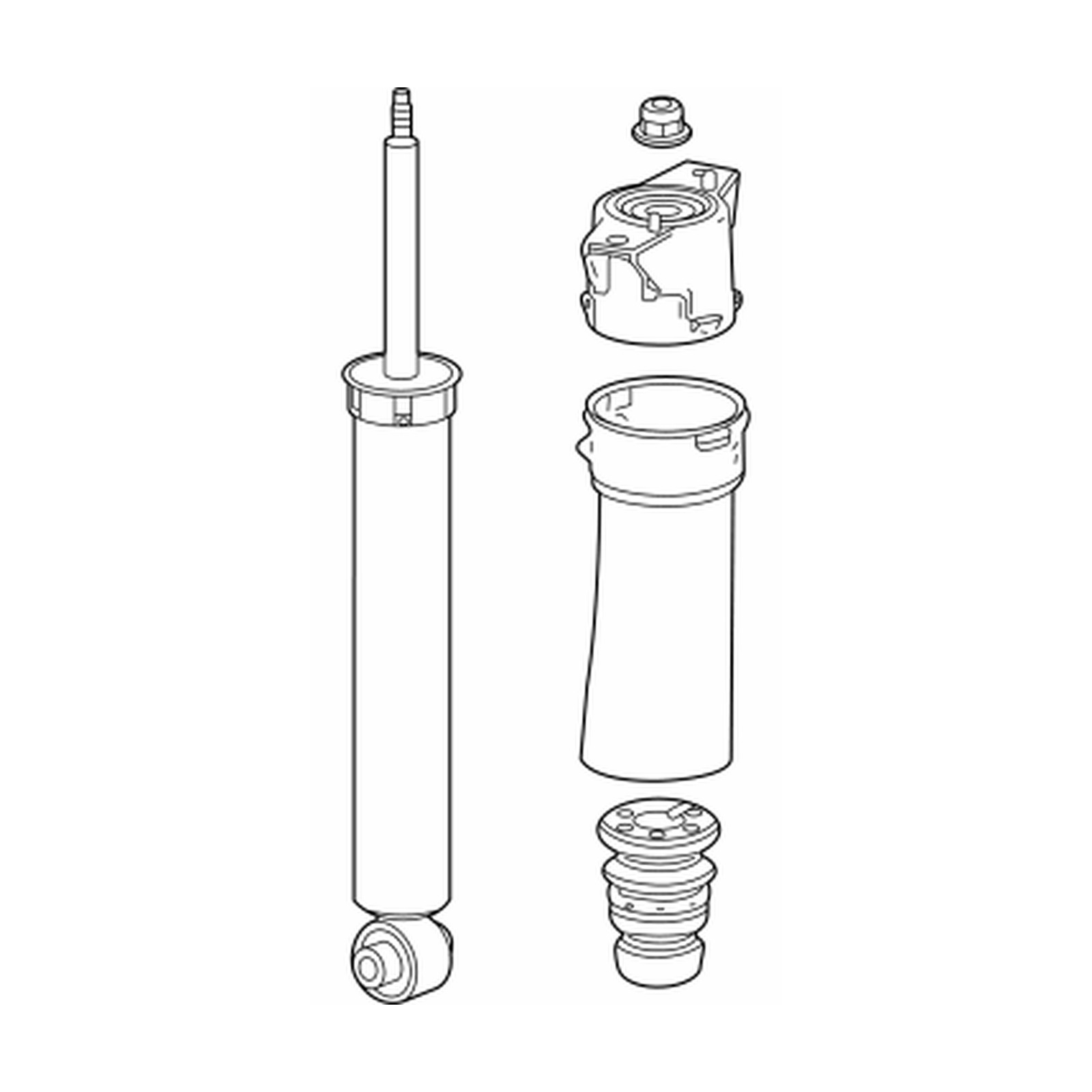 Rear shock absorbers for Honda Prologue OEM 85018250
