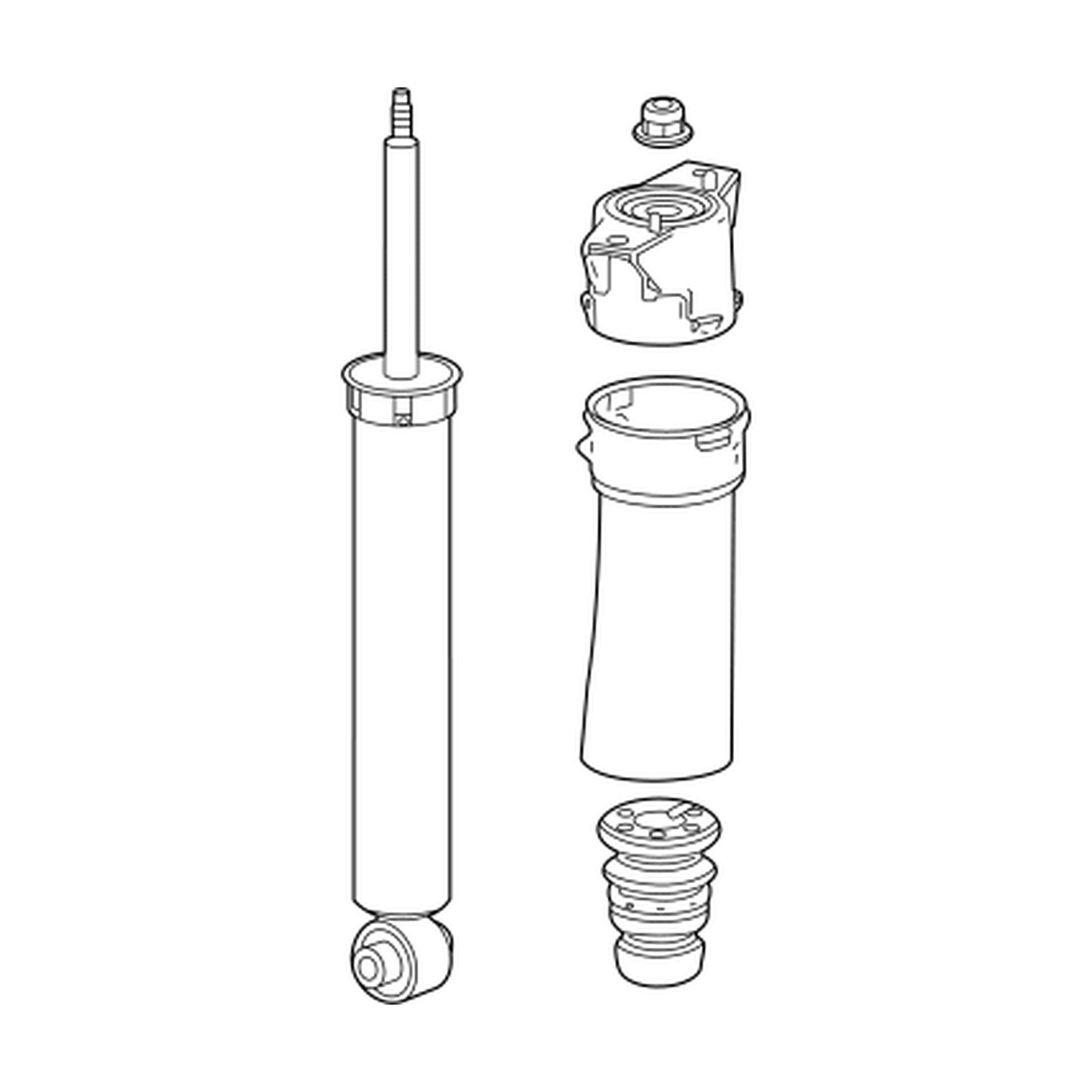 Rear shock absorbers for Honda Prologue OEM 85018253