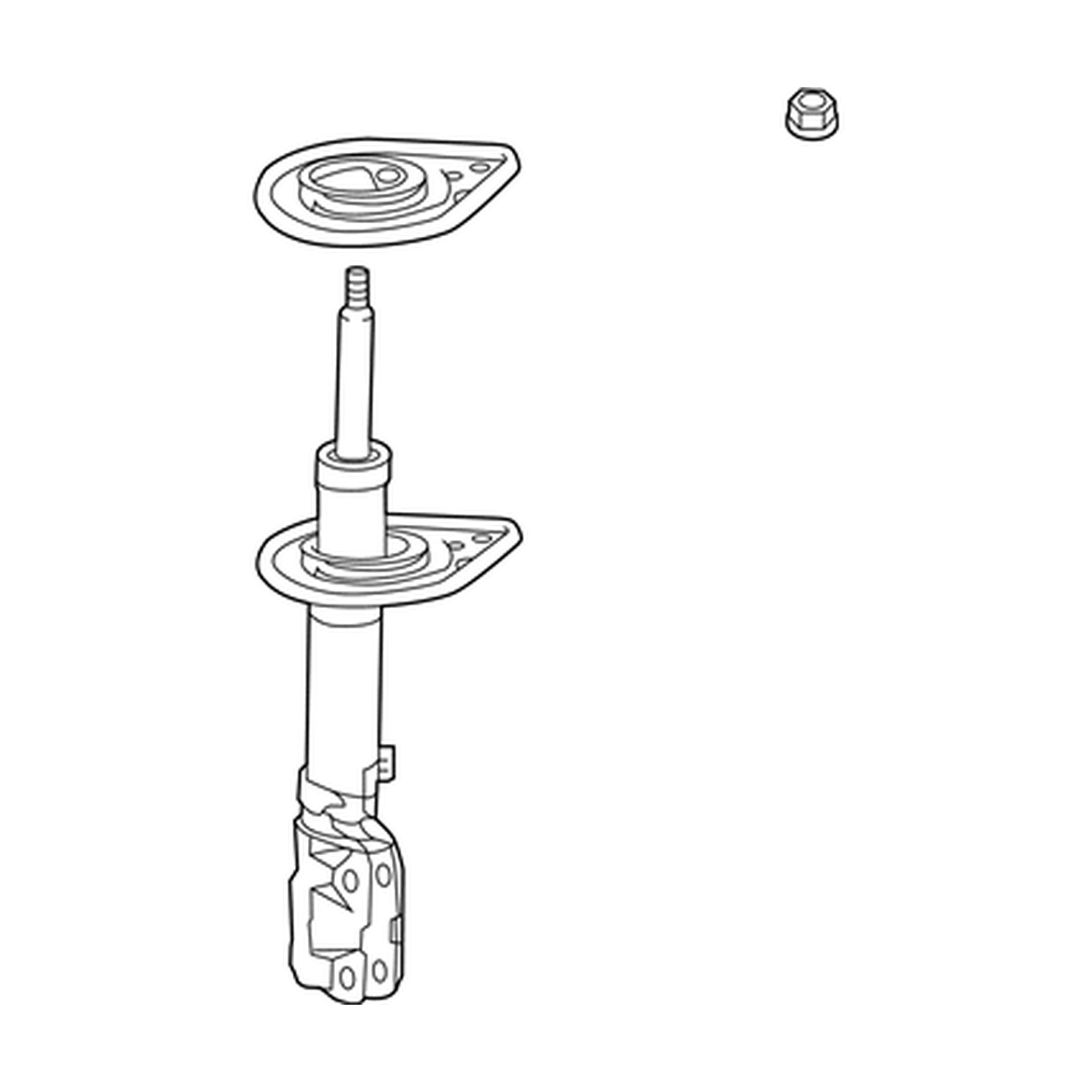Rear Right shock absorbers for Toyota Avalon OEM 48530-09897