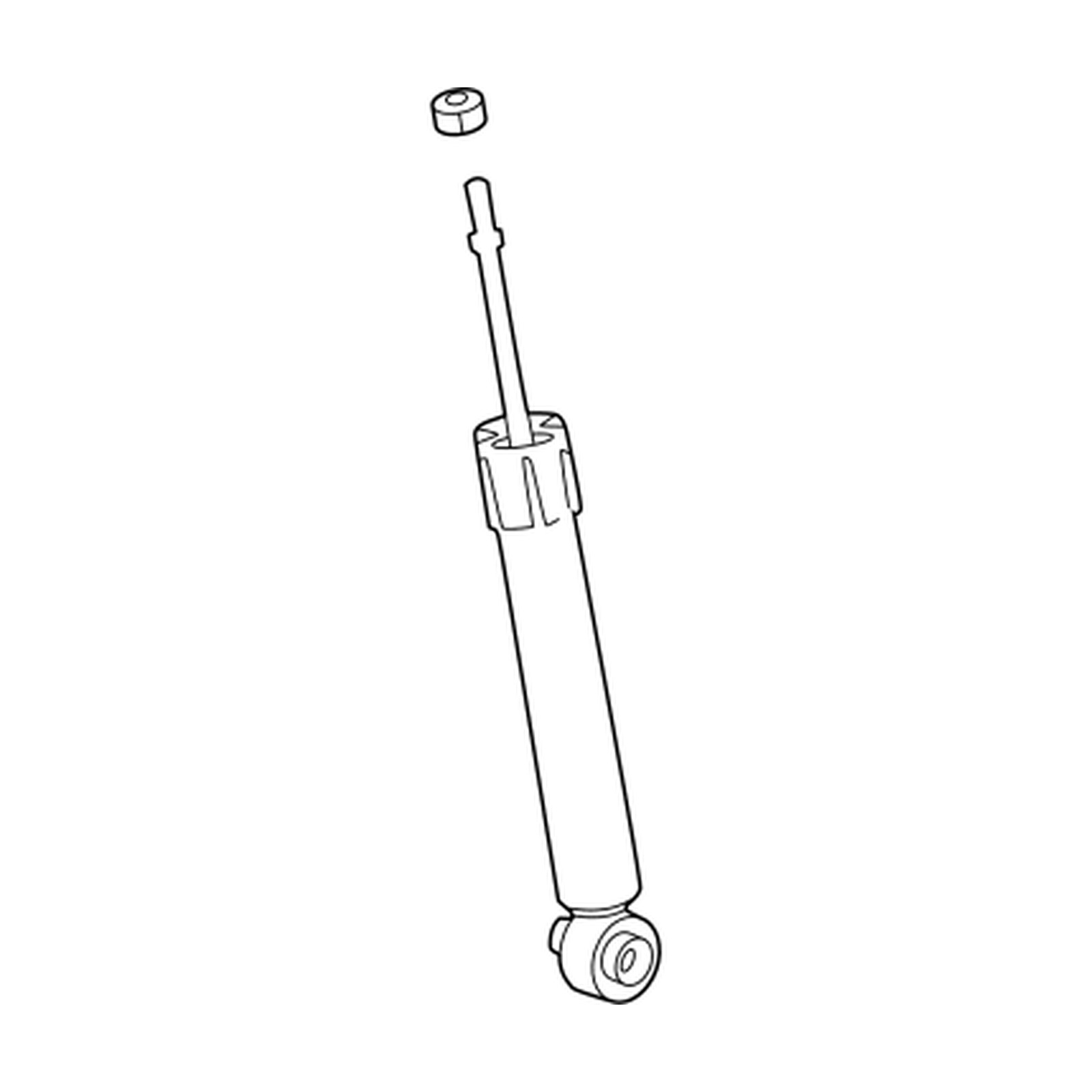 Rear shock absorbers for Toyota bZ4X OEM 48530-80B12