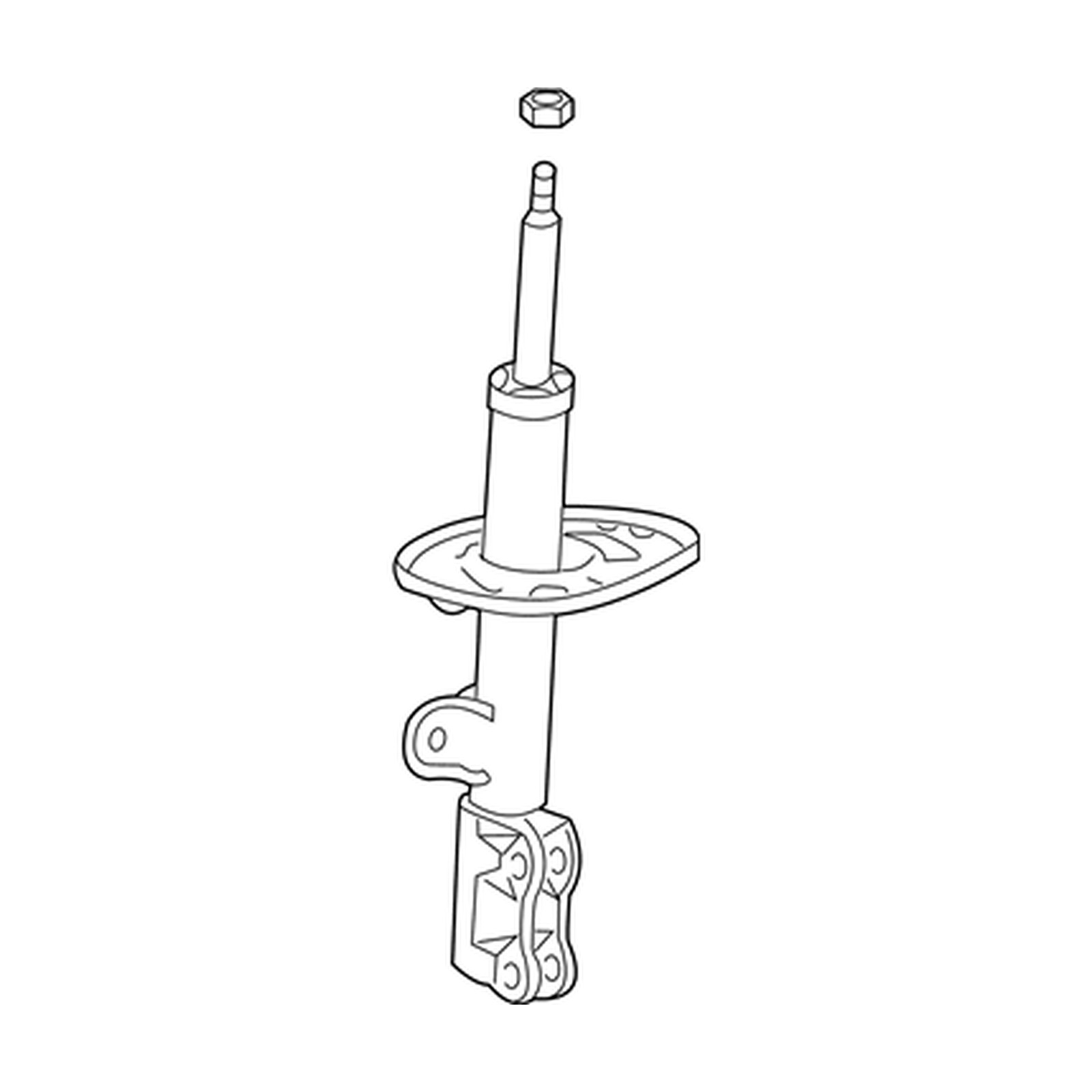 Front Right shock absorbers for Toyota C-HR OEM 48510-F9051