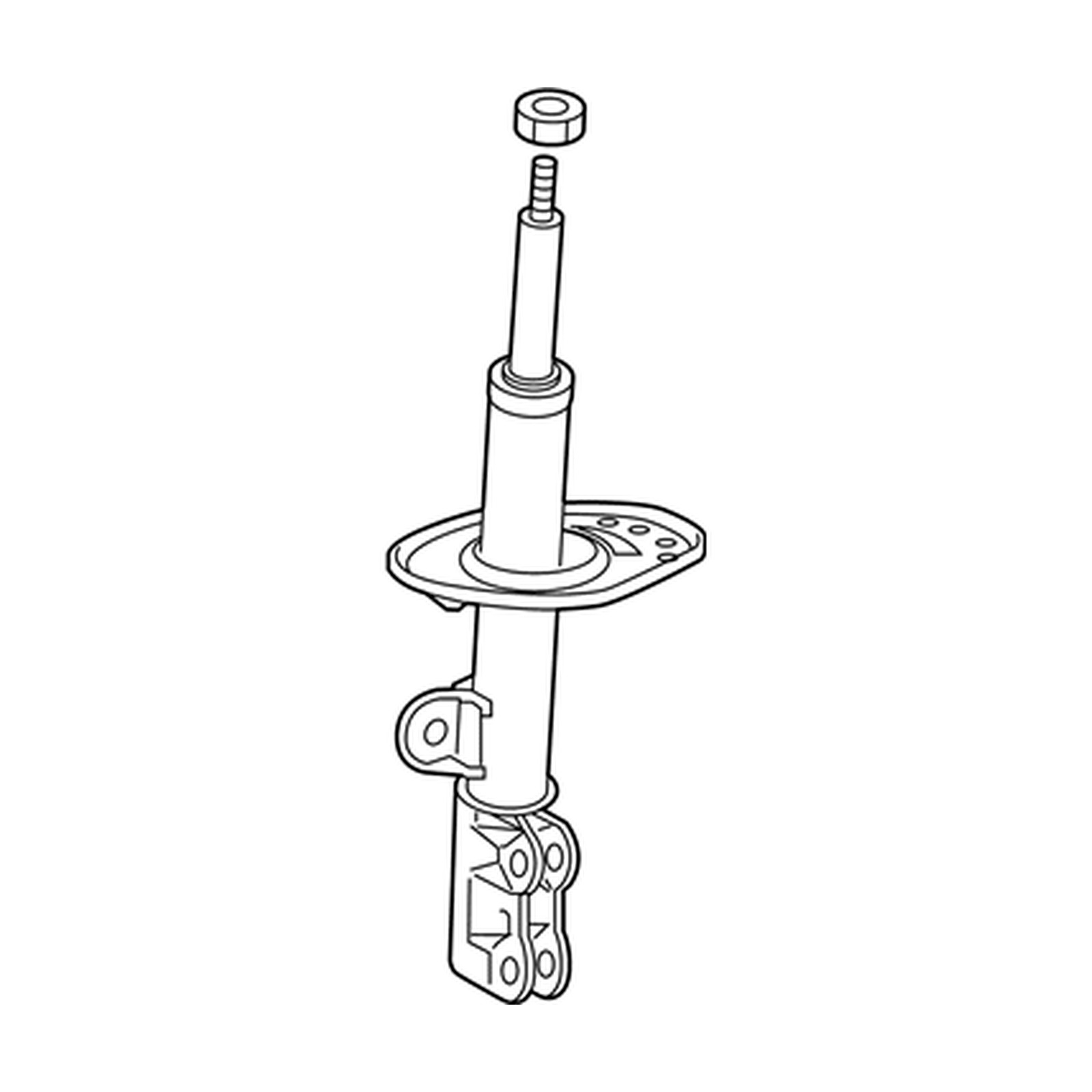 Front Right shock absorbers for Toyota Corolla OEM 48510-80A23