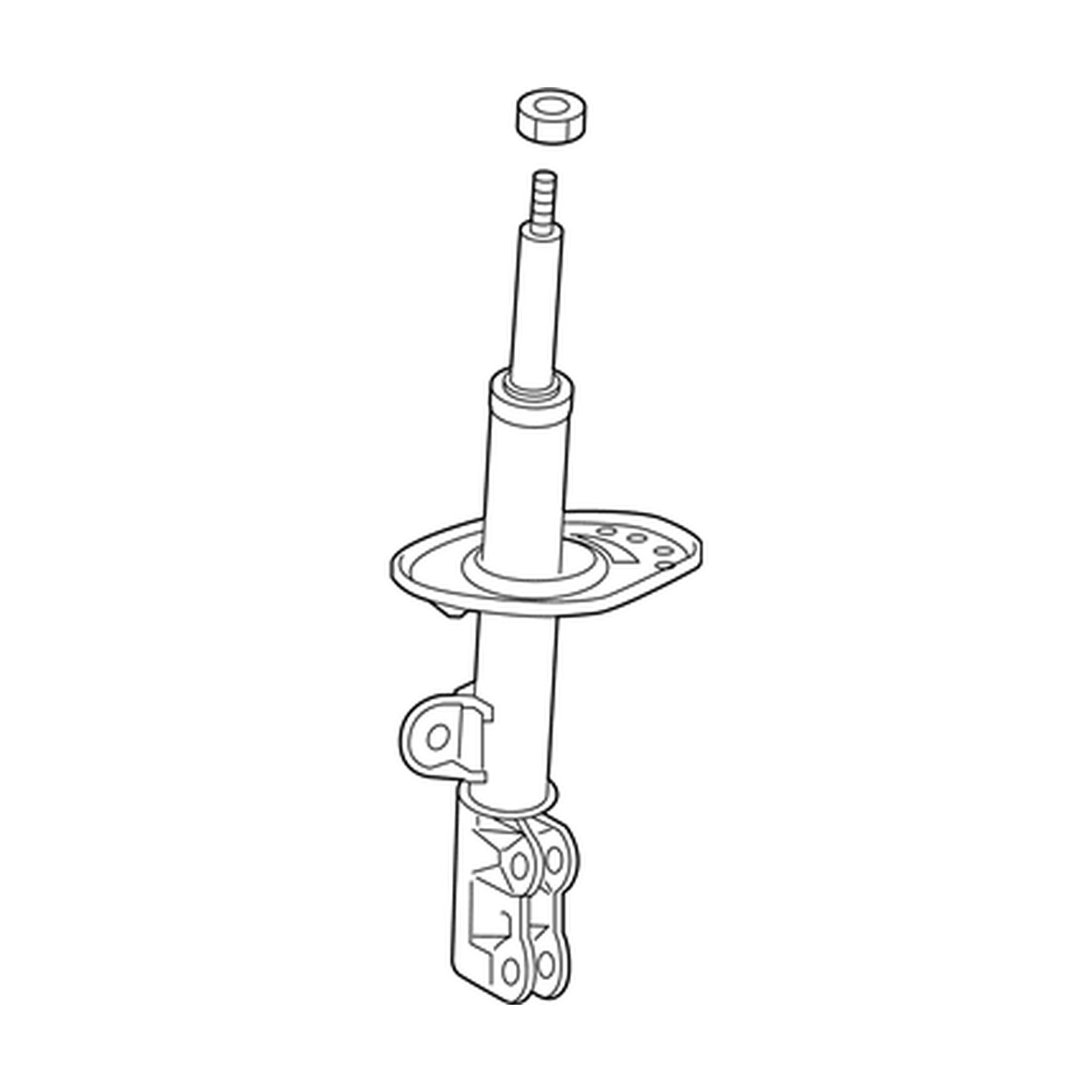 Front Right shock absorbers for Toyota Corolla OEM 48510-8Z401