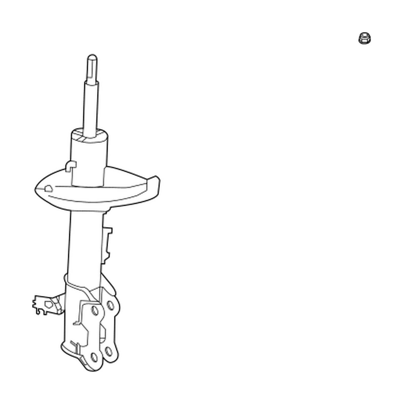Front Left shock absorbers for Toyota Highlander OEM 48520-8Z287