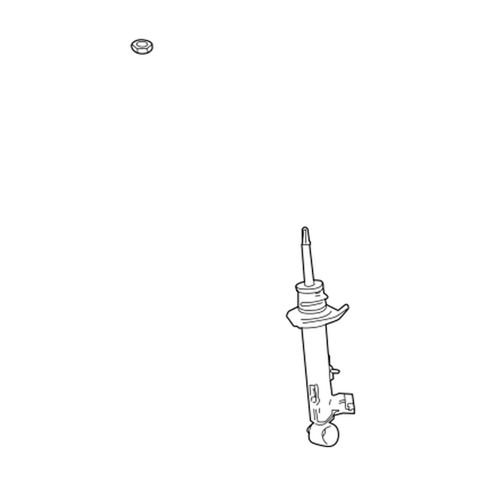 Rear shock absorbers for Toyota Mirai OEM 48530-69785
