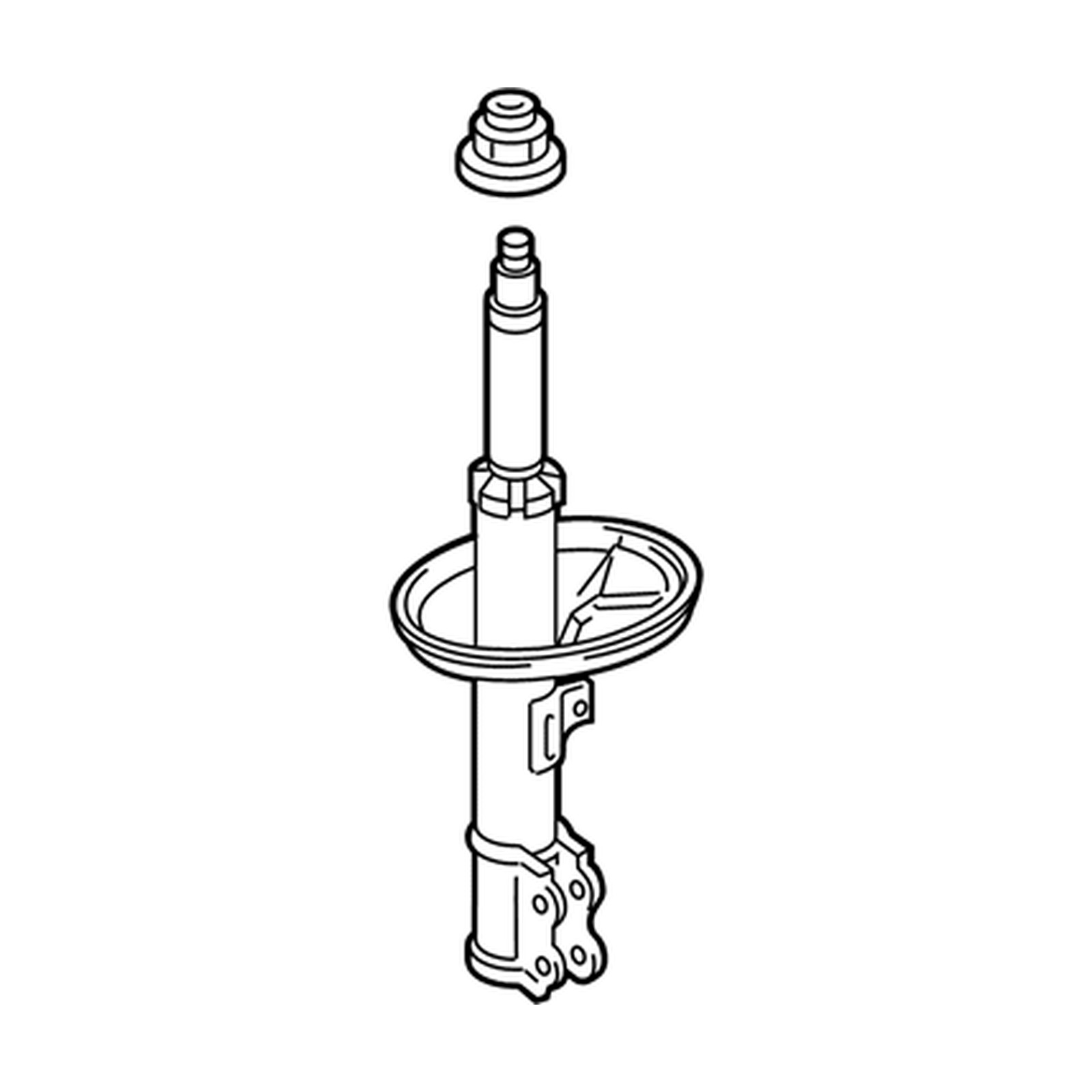 Front Right shock absorbers for Toyota Prius Prime OEM 48510-80A89