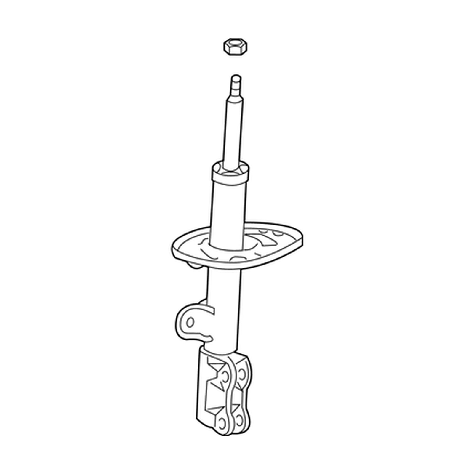 Front Right shock absorbers for Toyota RAV4 OEM 48510-80A76