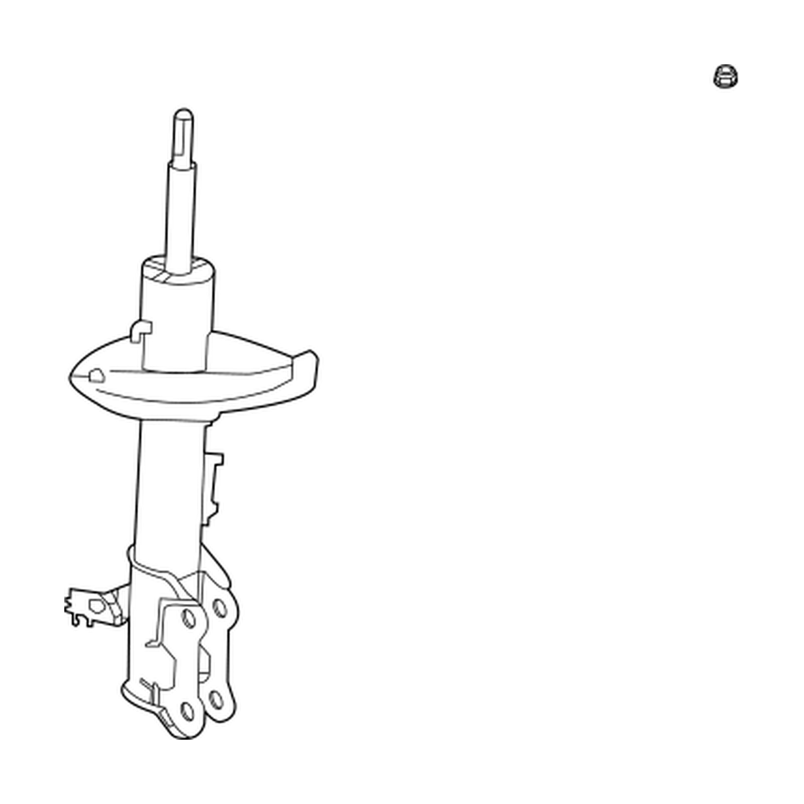 Front Left strut assemblies for Toyota Sienna OEM 48520-8Z319