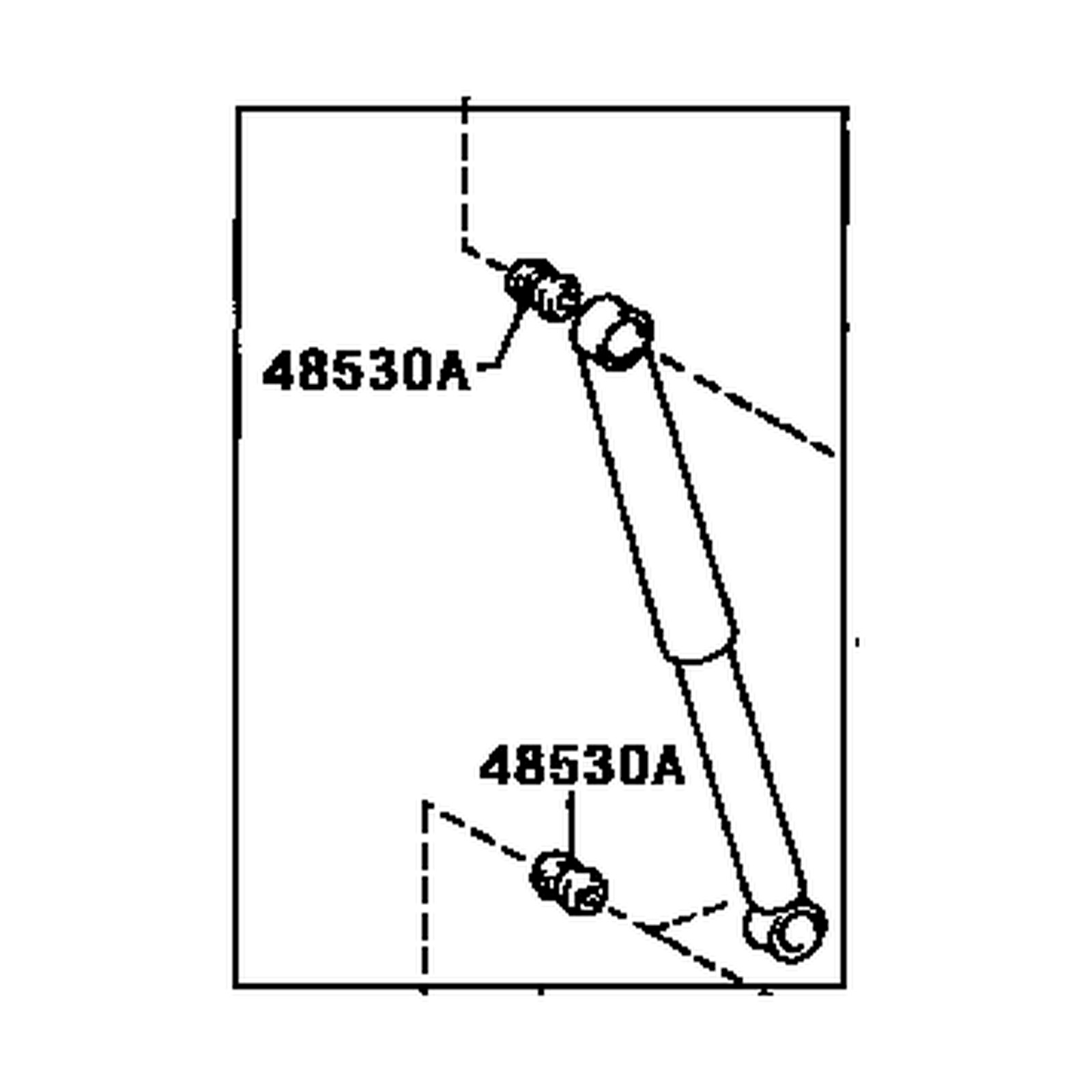Rear Right shock absorbers for Toyota T100 OEM 48531-80148