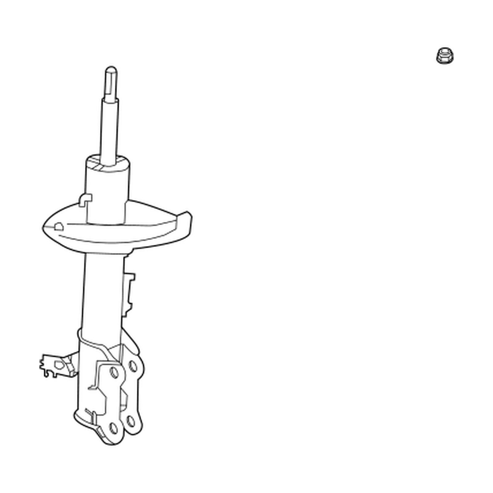 Front Left shock absorbers for Toyota Venza OEM 48520-80703